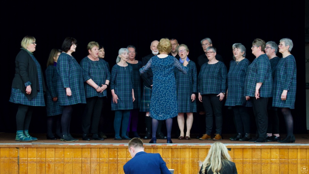 Choir performing at Caithness & Sutherland Local Mòd