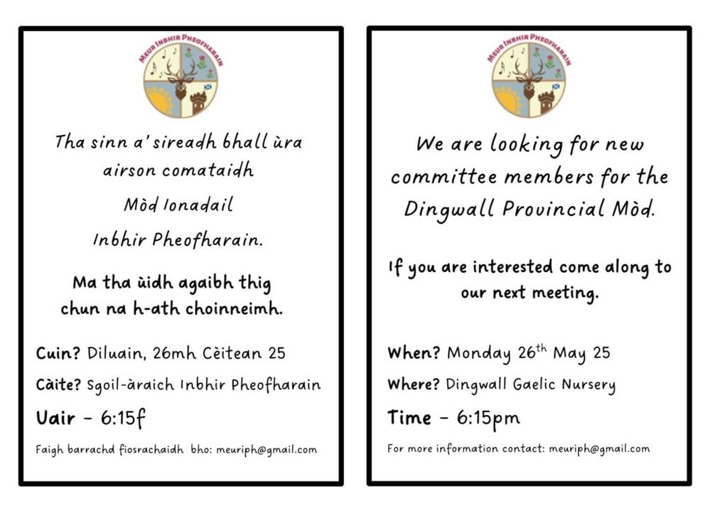 Dingwall Meeting Poster