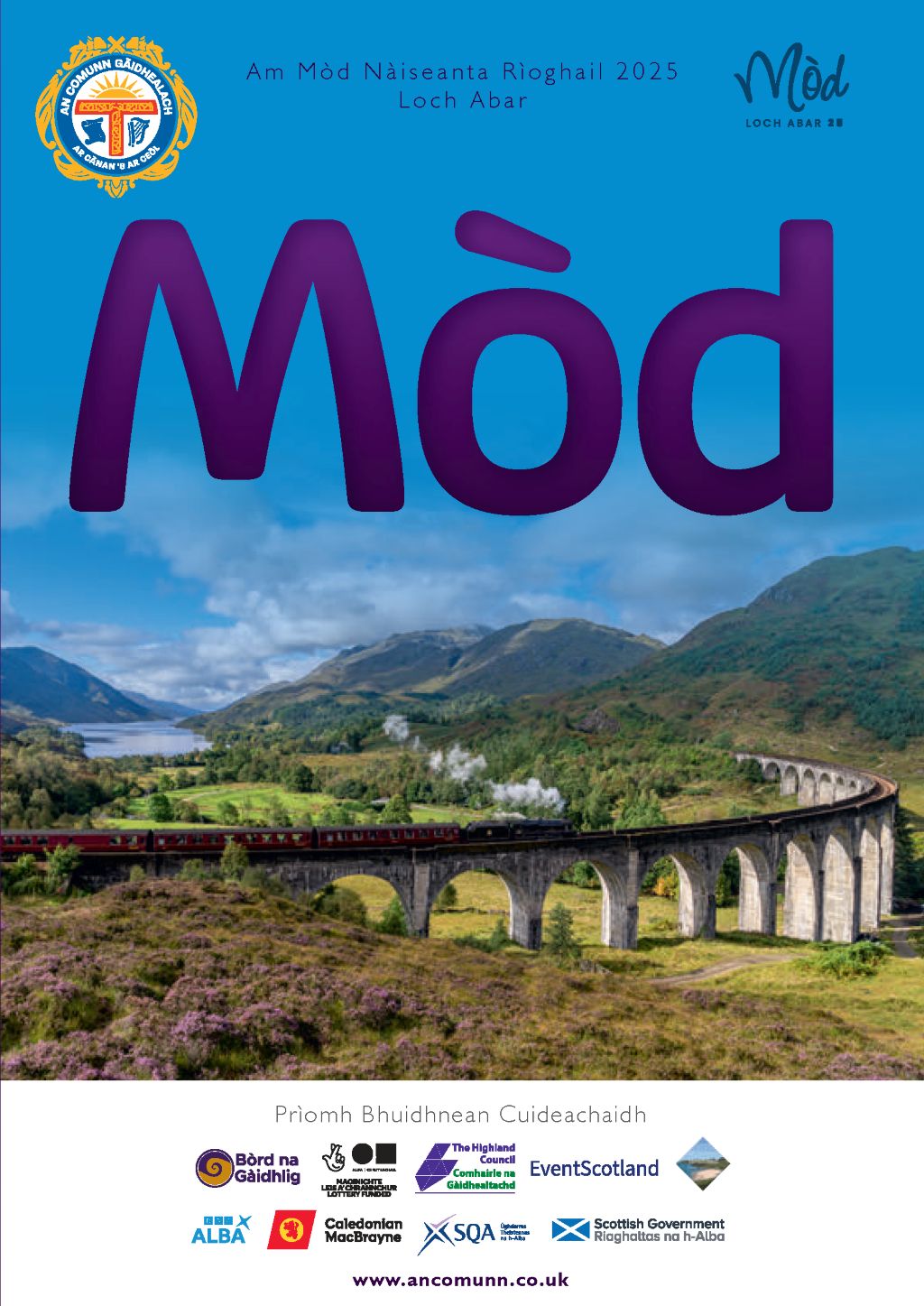 Royal National Mòd Loch Abar 2025 competition programme cover