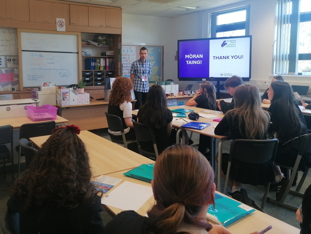 Presentation at Calderglen High School