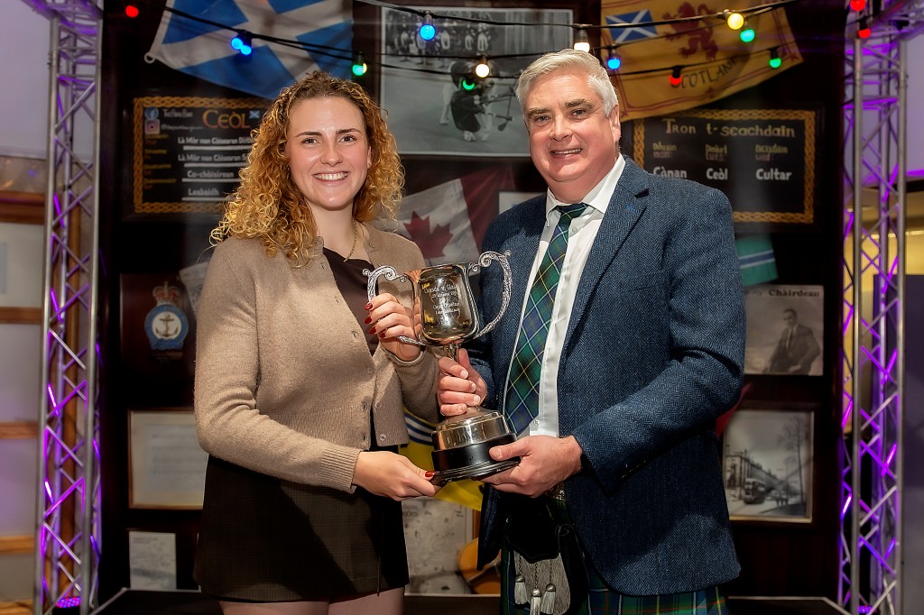 Ladies’ shinty presentation